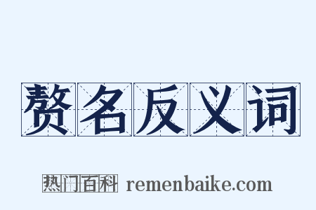 赘名反义词是什么意思的图片